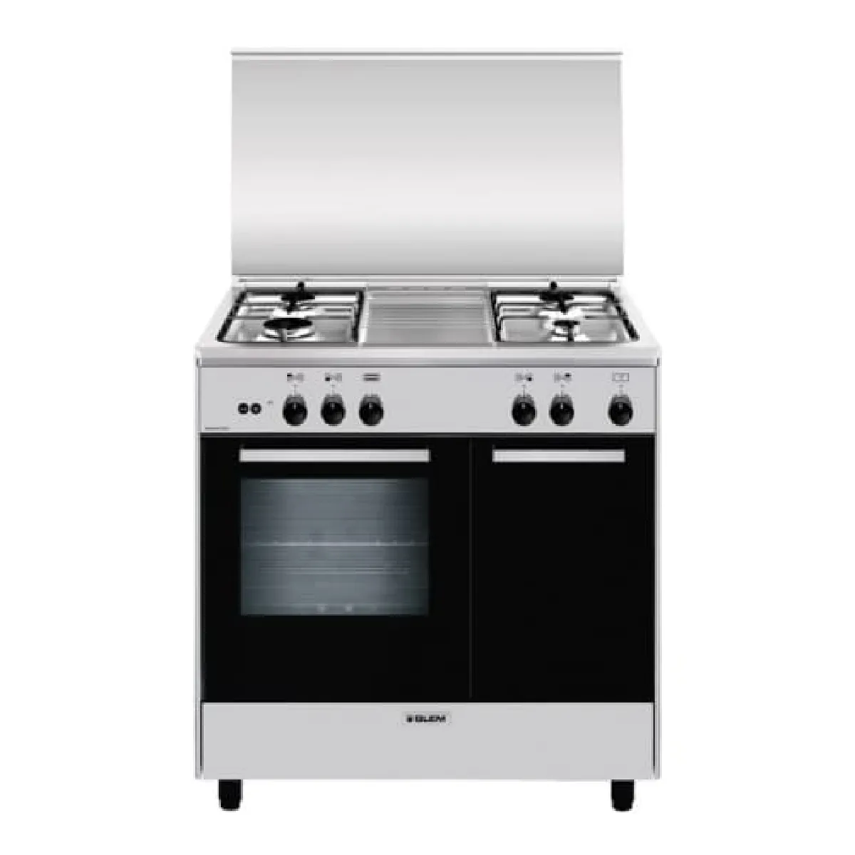 AR854GI Four et Cuisinière à Gaz Minuterie 49L 1385W Acier Allié Noir