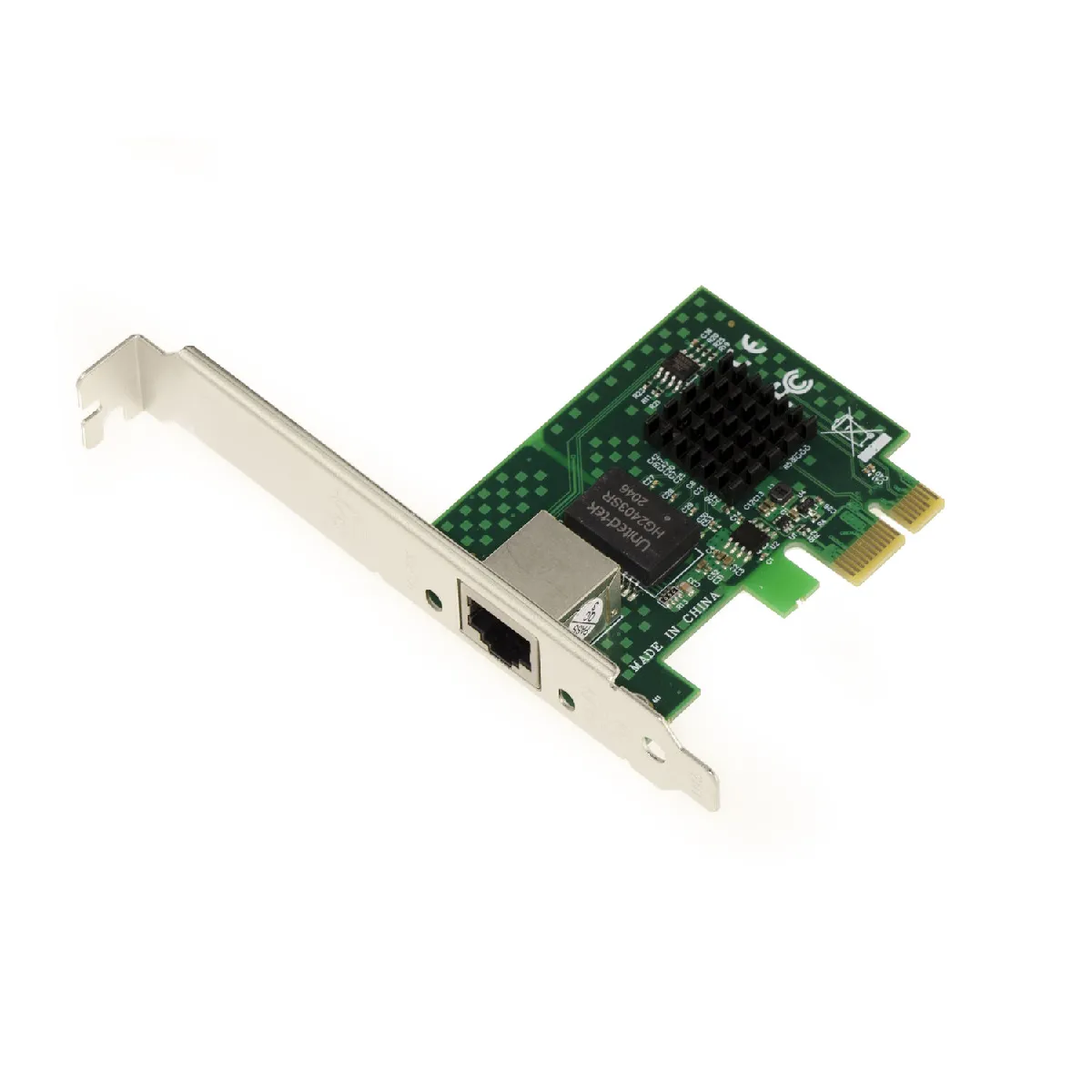 Carte contrôleur PCIe 2.5 Gigabit ETHERNET 10/100 / 1000 (1G) / 2.5G. Connecteur RJ45. CHIPSET INTEL I225-V