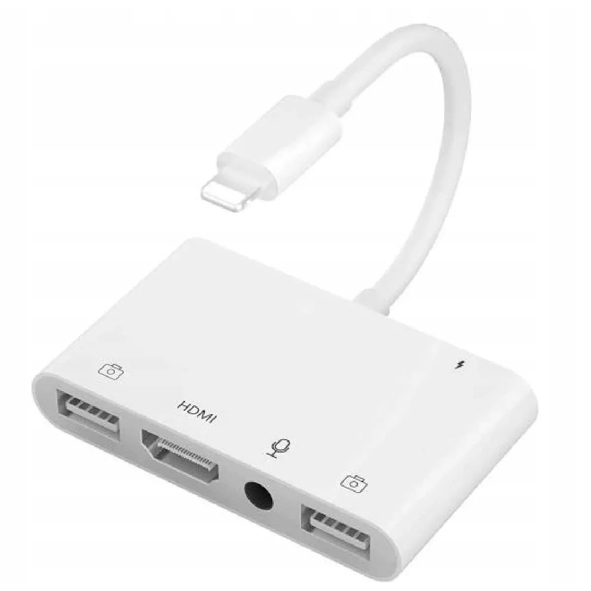 Adaptateur iPhone Lightning vers 2 x USB HDMI JACK,JL453