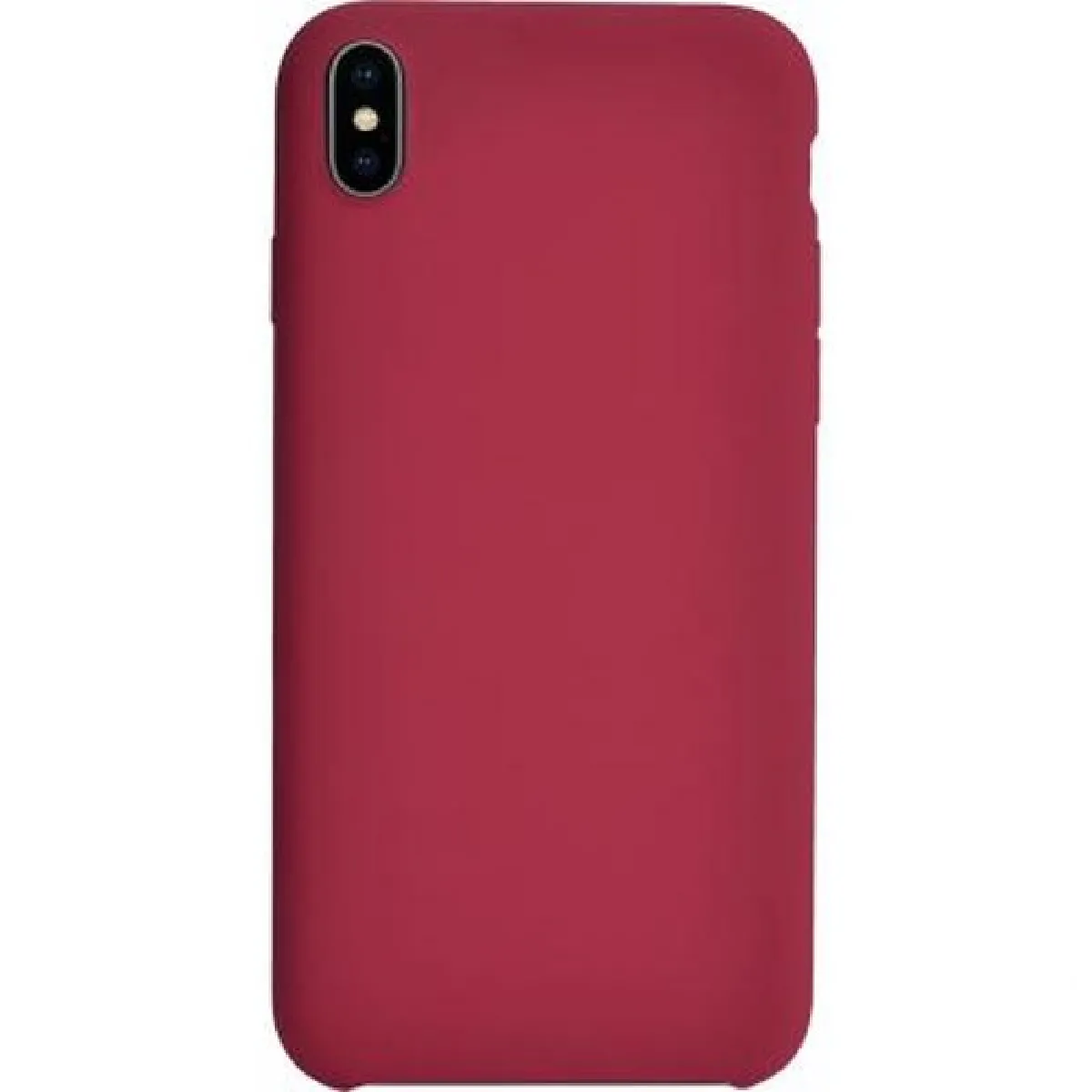 BigBen Connected Coque pour iPhone XS Max Rigide Soft touch en Silicone Rouge