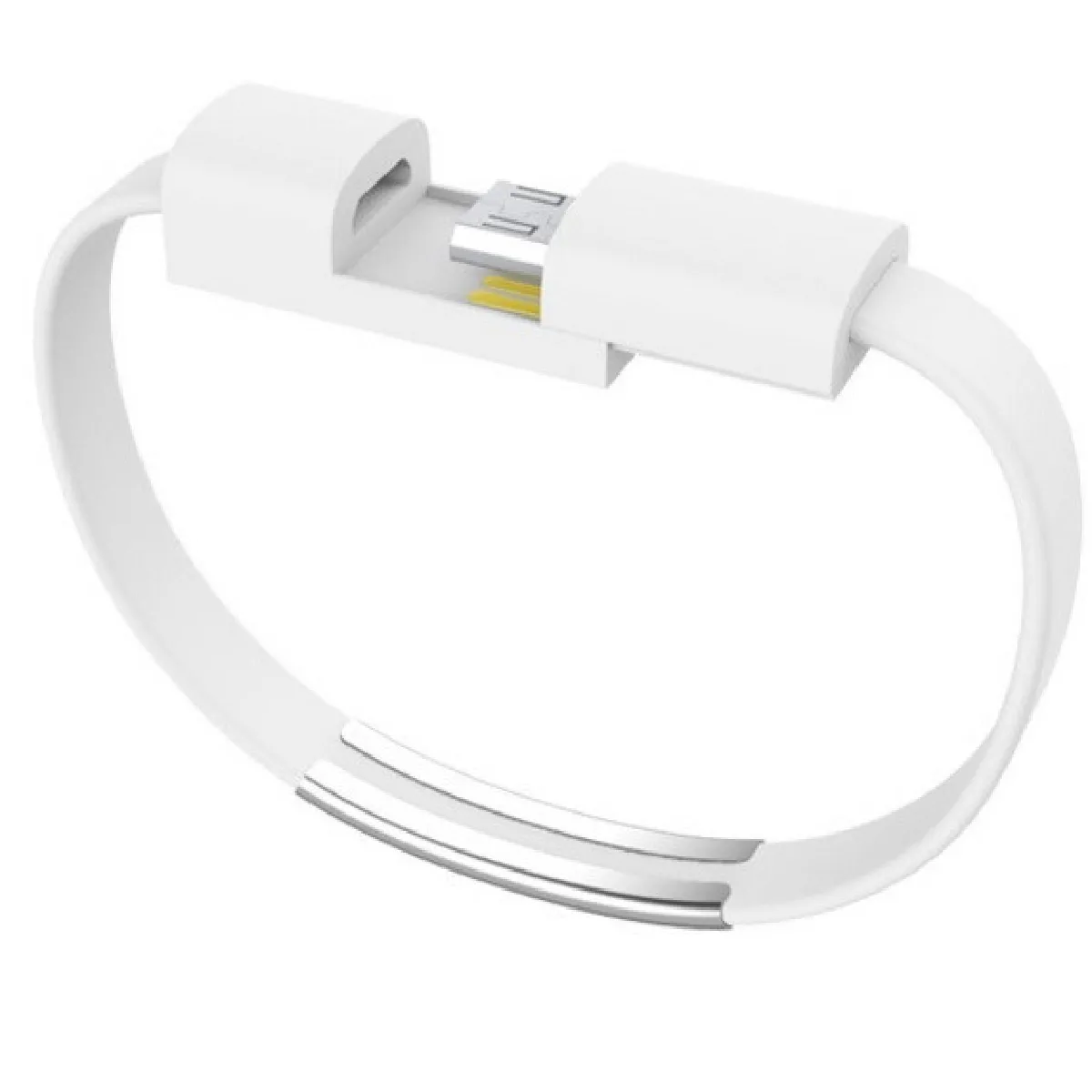 Cable Bracelet Lightning pour IPHONE SE 2020 Chargeur APPLE USB 25cm (BLANC)