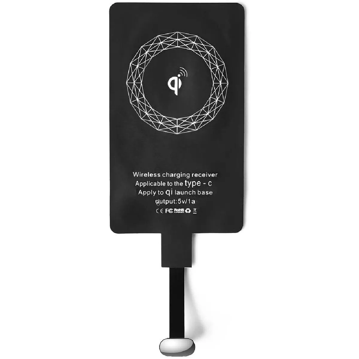 Récepteur de Charge Sans Fil Type C,CHOETECH Ultra Minceur Qi avec USB C Pour LG G5, LG V20, HTC 10, Nexus 5X, Etc