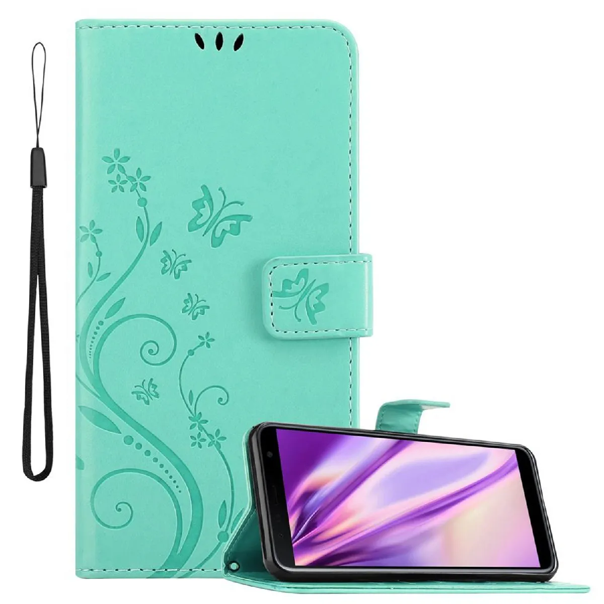 Coque Samsung Galaxy J6 PLUS Etui en Turquoise