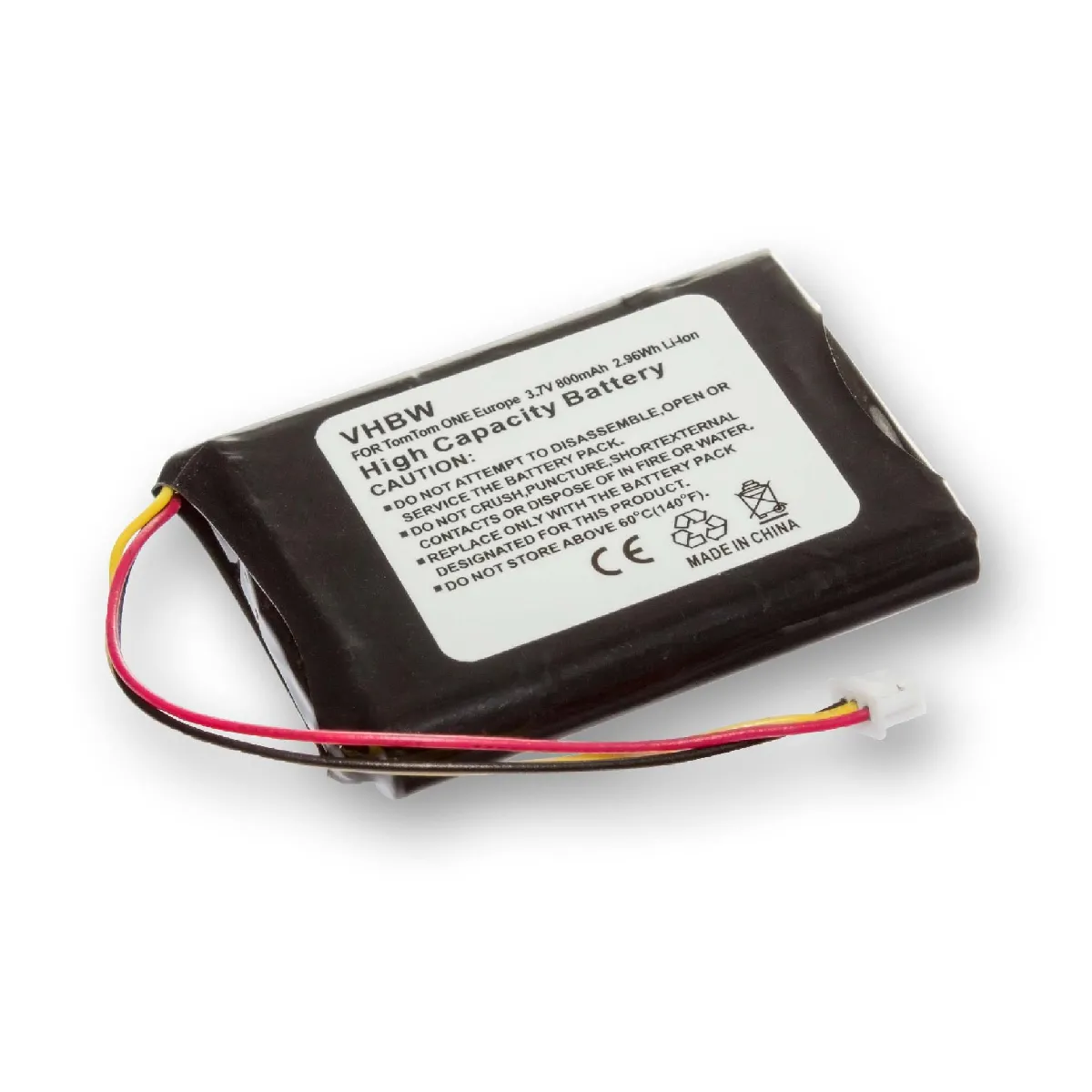 vhbw batterie compatible avec TomTom One Edinburgh / F650010252, NVT2B225, Rider, XL, Europe système de navigation GPS (950mAh, 3,7V, Li-ion)