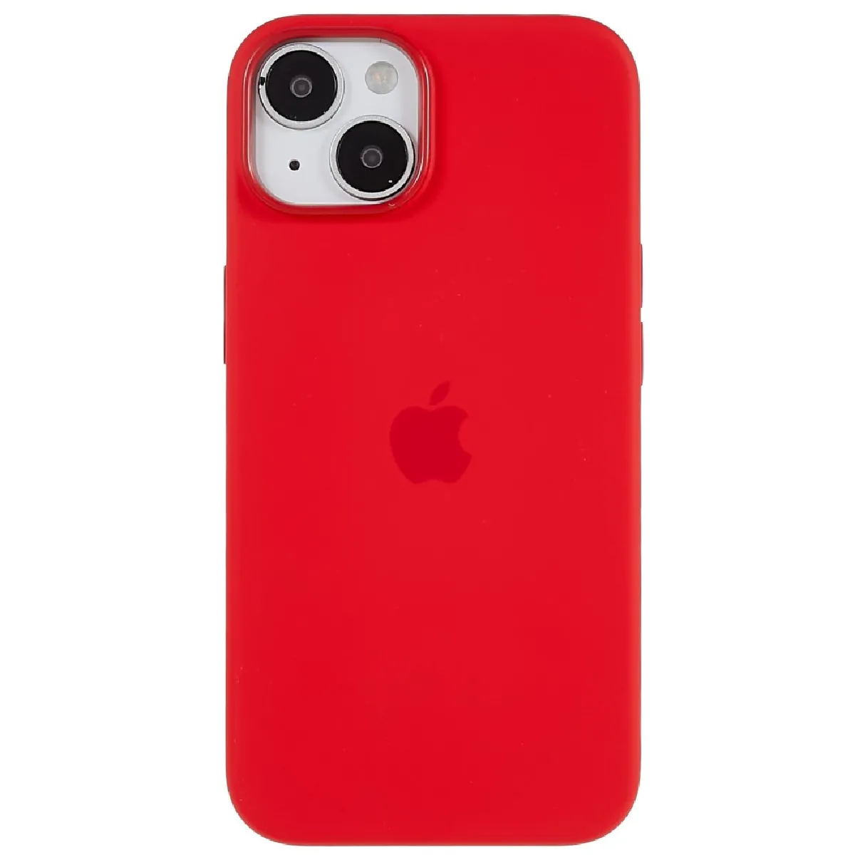 Coque en silicone antichoc, antichute, mince pour votre iPhone 14 Plus - rouge