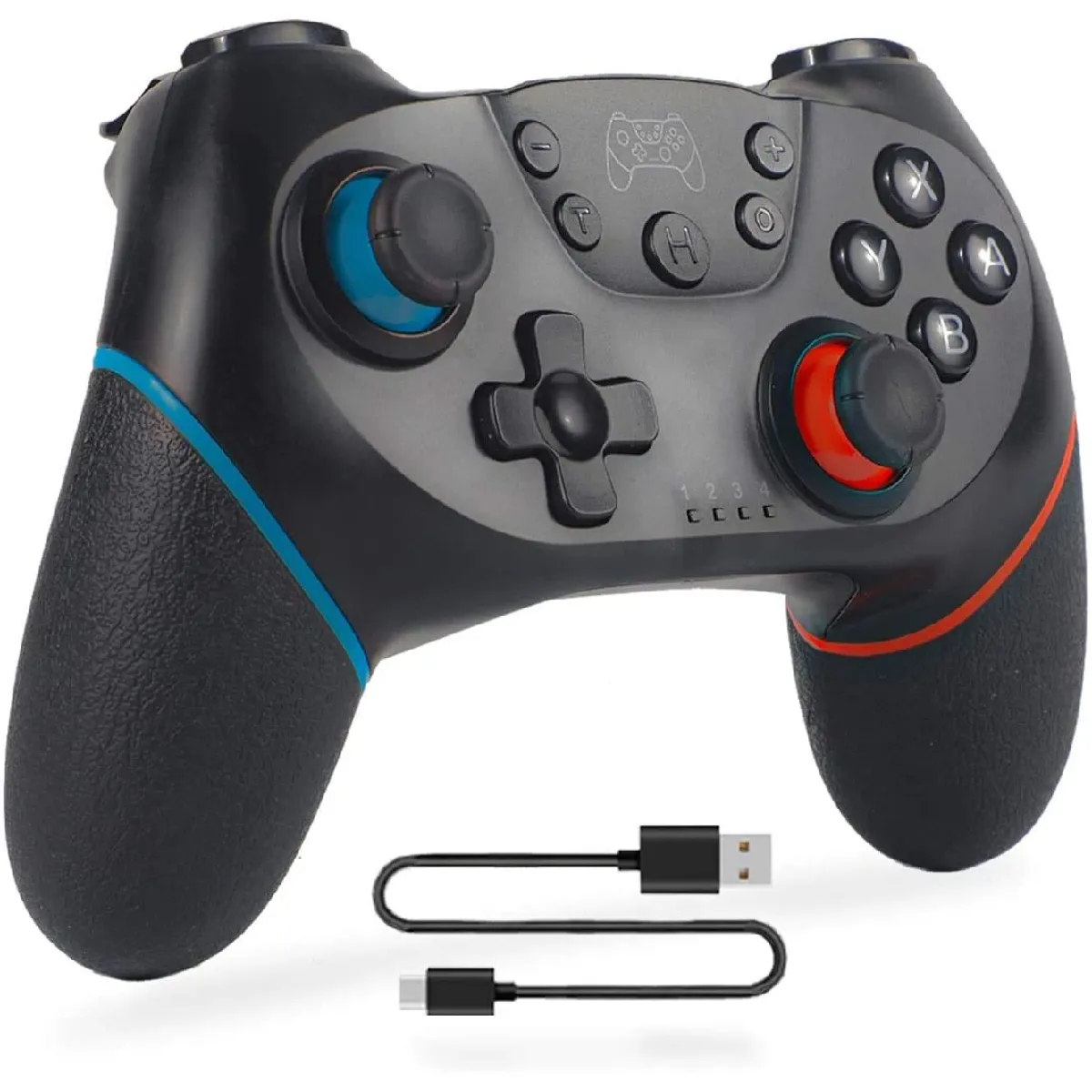 Manette sans Fil pour Switch,Bluetooth Manettes Pro pour jouer à tous les jeux de switch,Switch Lite,PC Filaire Manette(noir)