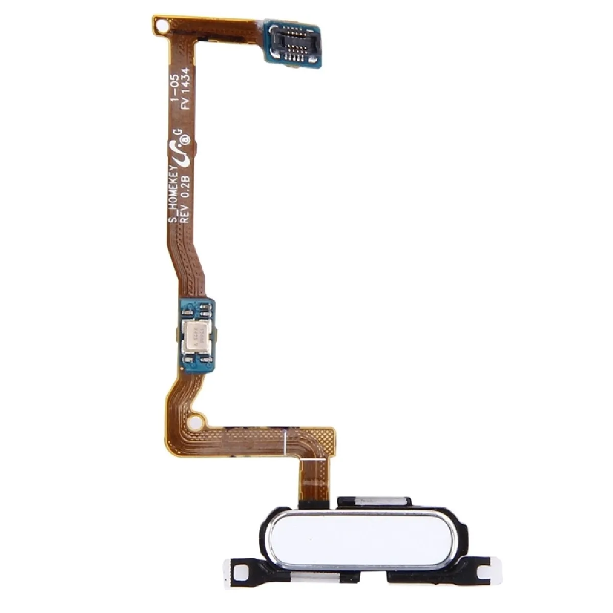 Pour Samsung Galaxy Alpha / blanc G850F pièce détachée Home Button avec remplacement de Câble flexible Flex Cable