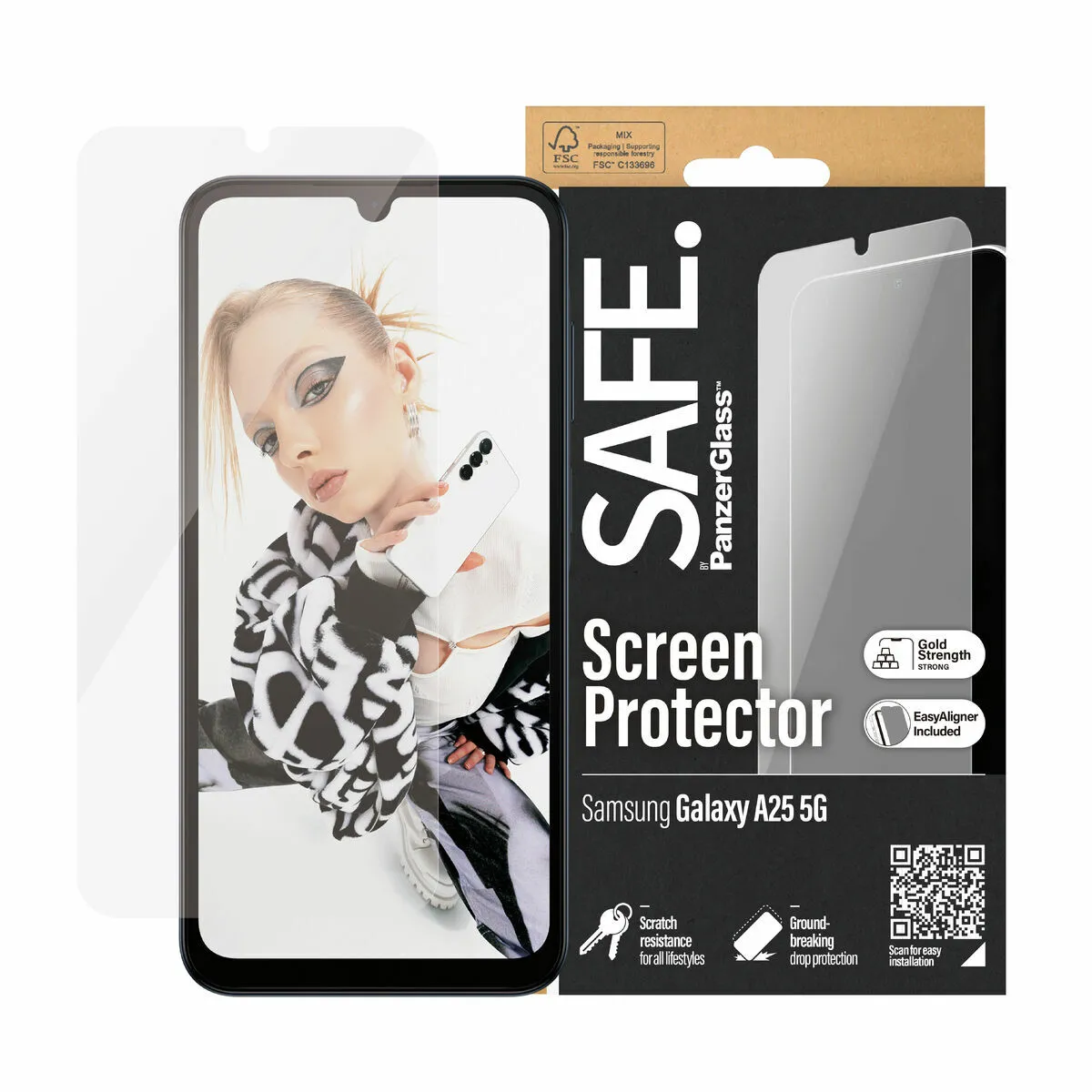 Film Protecteur pour Téléphone Portable Panzer Glass SAFE95680 Samsung GALAXY NEW A24 5G