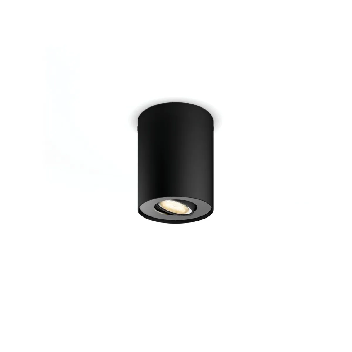 Ledkia Plafonnier White Ambiance Pillar Simple GU10 Hue Noir