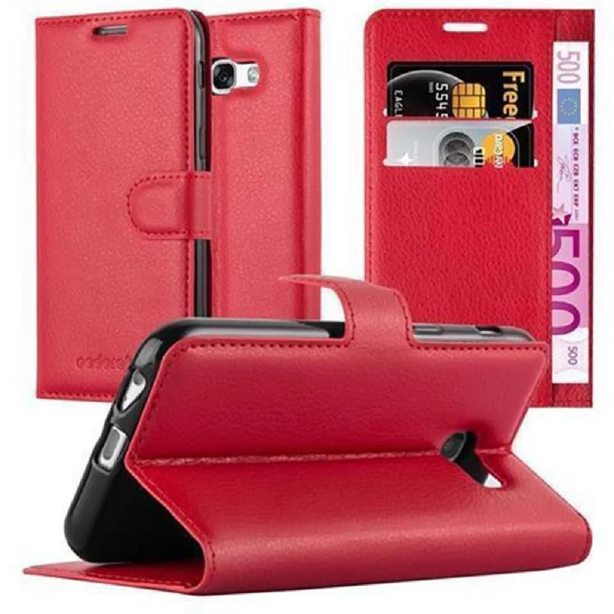 Coque Samsung Galaxy A3 2017 Etui en Rouge