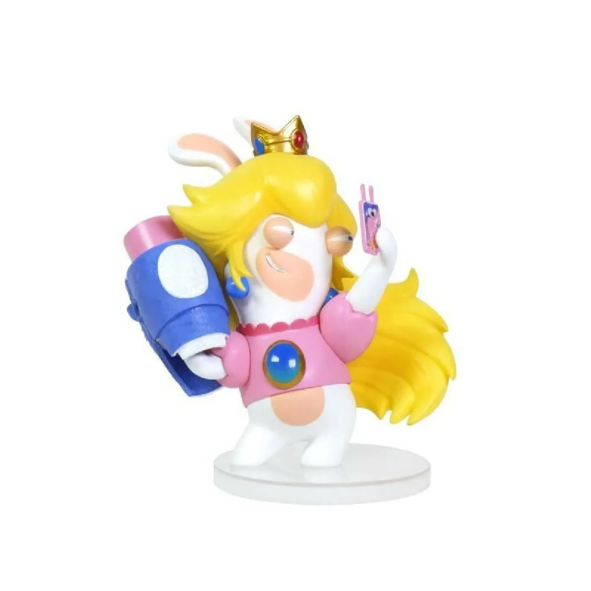 Figurine Mario + The Lapins Cretins Kingdom Battle - Peach 8cm