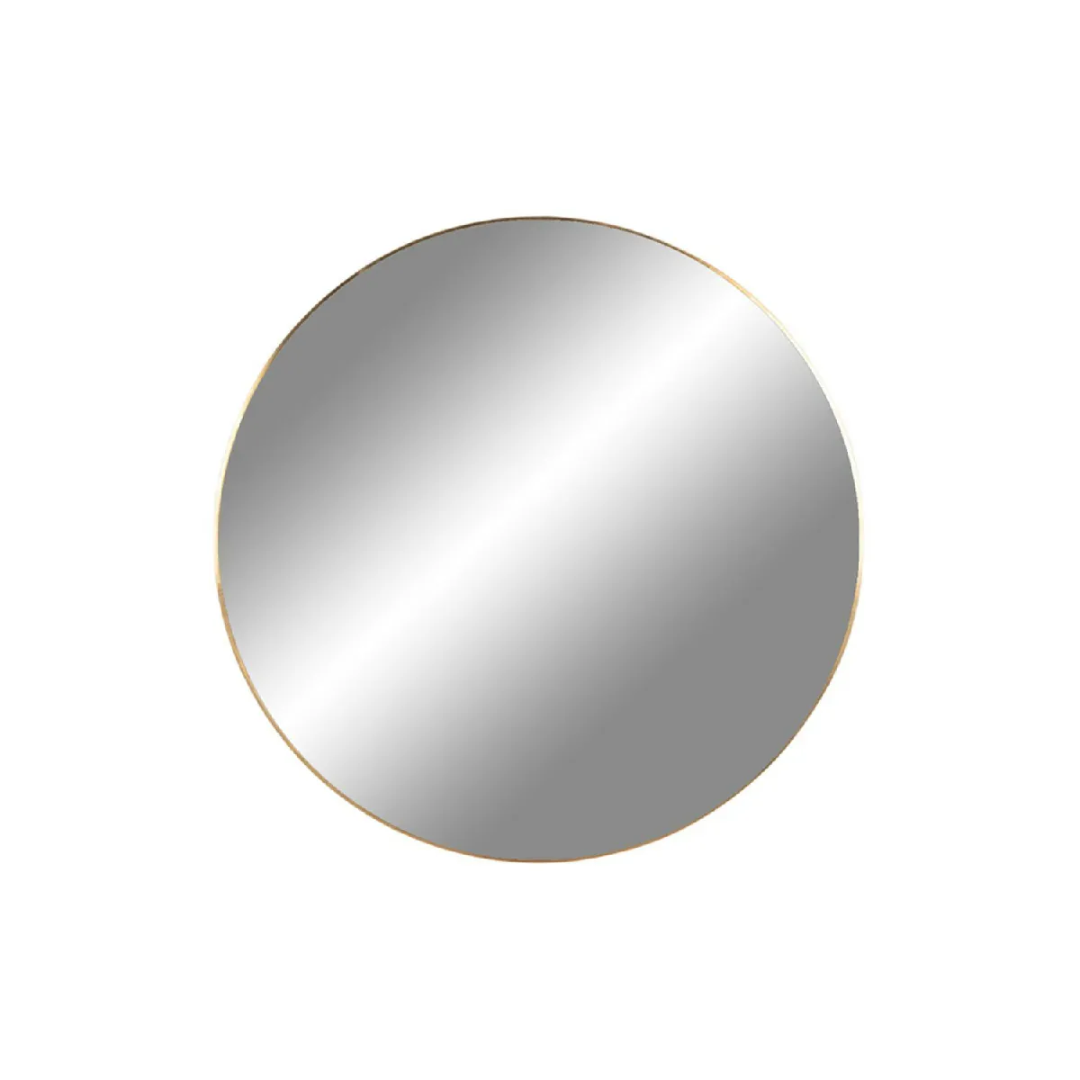 Miroir rond 40 cm en acier laiton