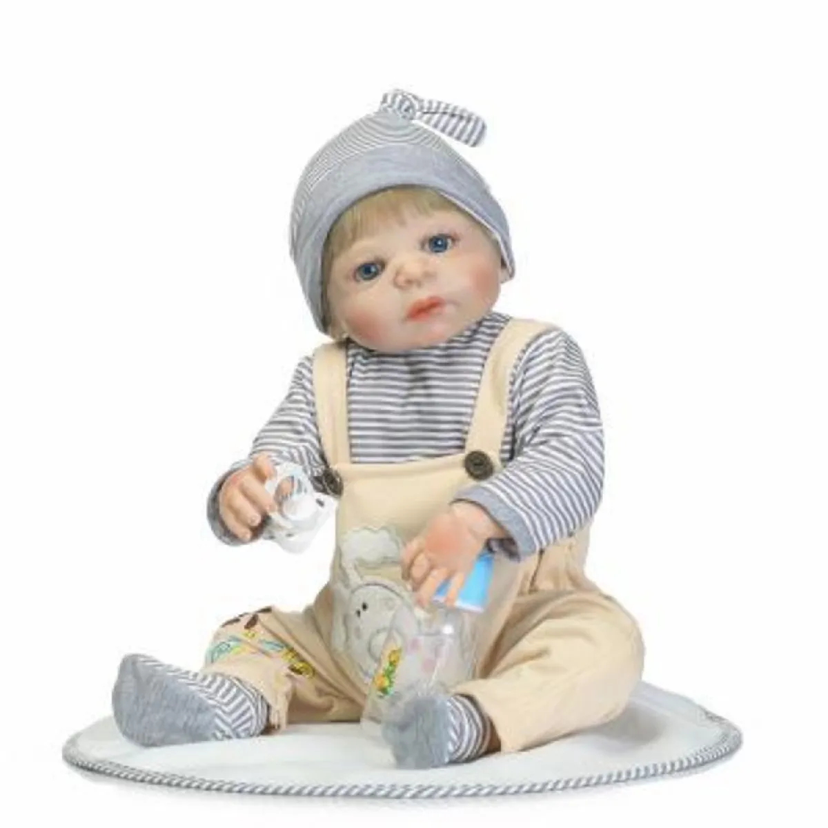 Poupée bébé régénérée quai silicone souple 22/55 cm réaliste poupée jeune fille mariée.