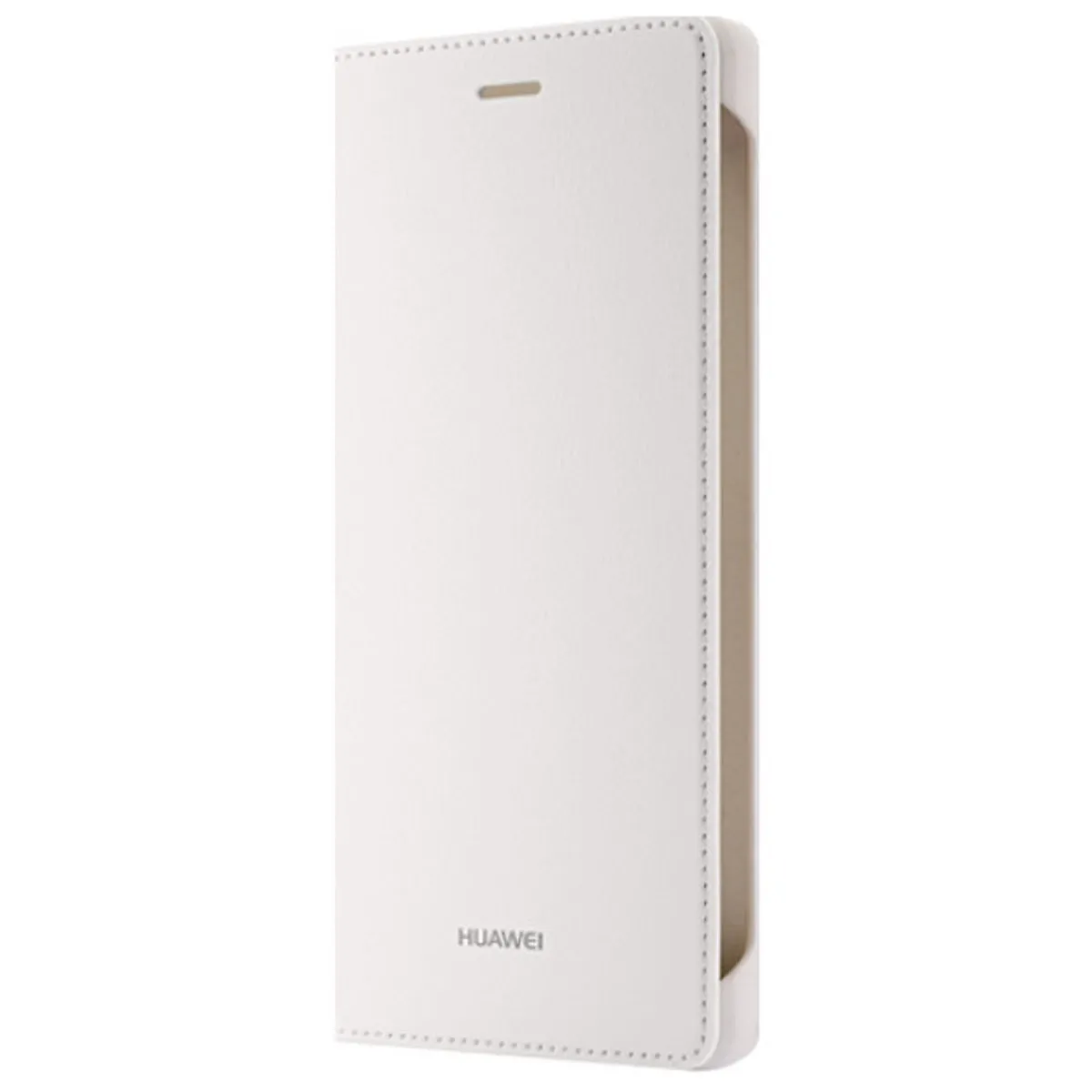 Étui livre en cuir original pour Huawei P8 Lite blanc