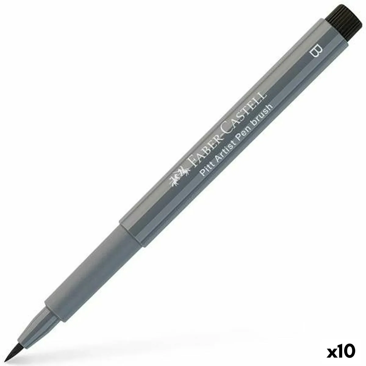 Feutres Faber-Castell Pitt Artist IV Gris 10 Unités