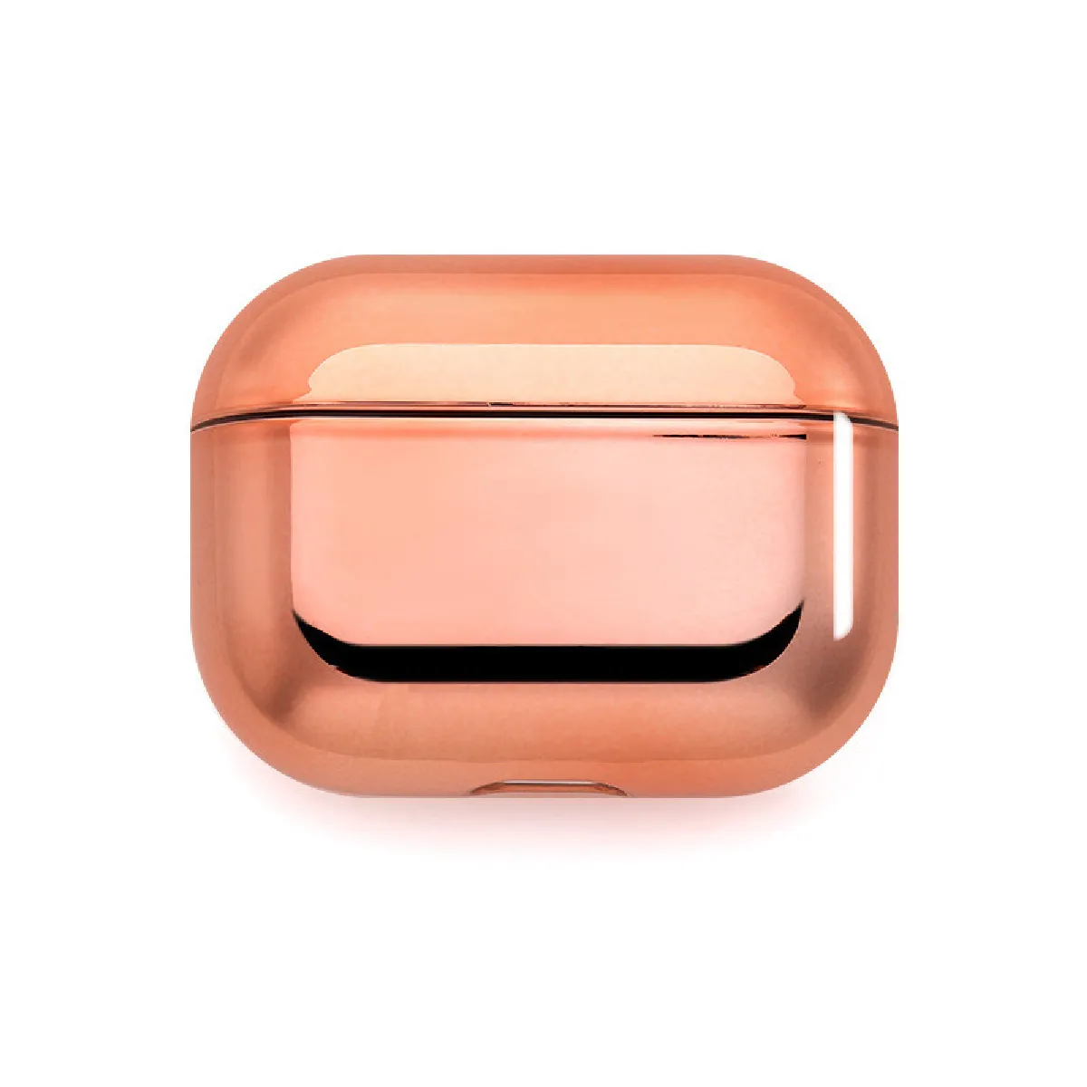 Coque Effet Metal pour "AirPods Pro" APPLE Boitier de Charge Brillant Design Housse Protection (ROSE)