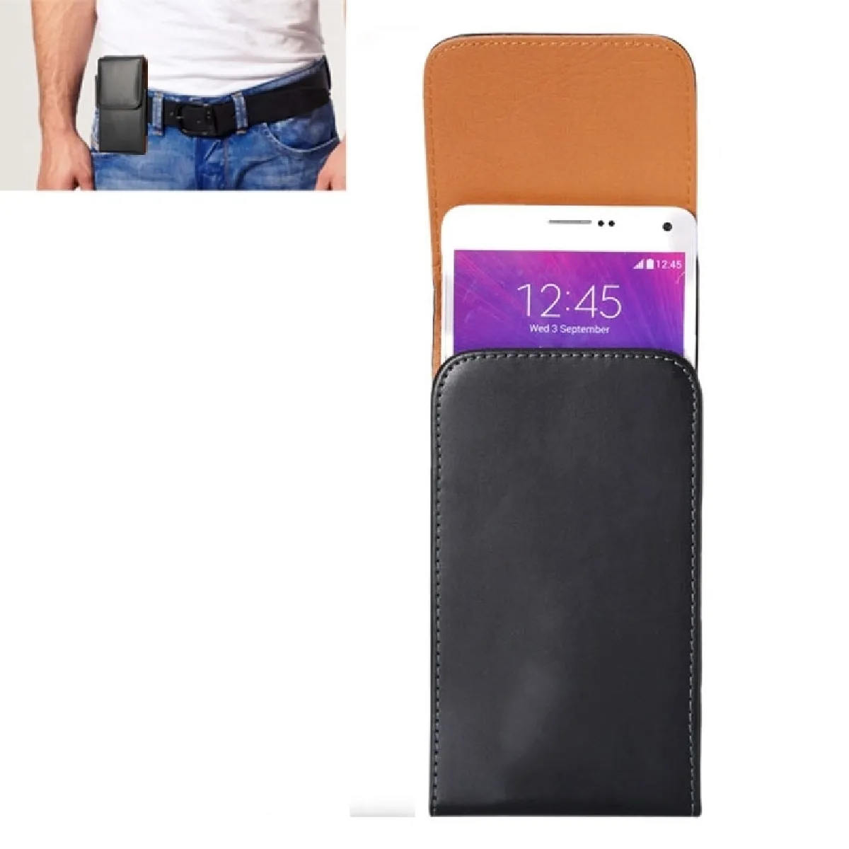 Housse Étui pour iPhone 6 Plus & 6S Plus, Samsung Galaxy Note 8 / Galaxy Note 5 / N920 & S6 Edge Plus / G928 & A8 / A800 & Note IV / N910 Crazy Horse Texture Vertical Flip en cuir / sac de taille avec attelle arrière