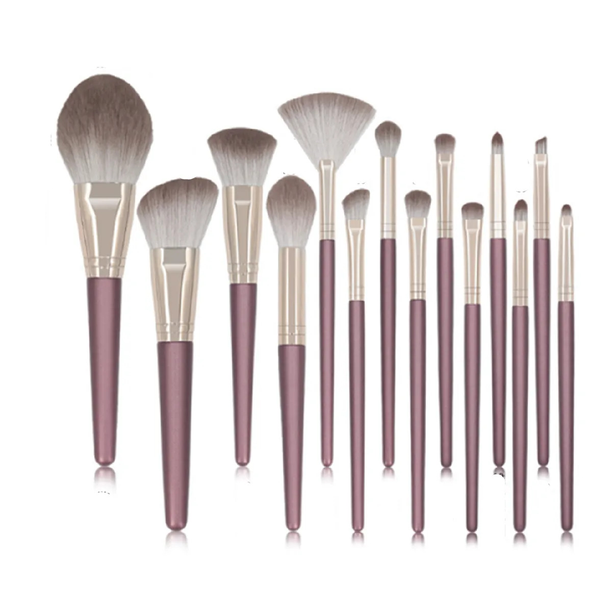 G51 14pcs Maquillage Brosse Set Soleil Shadow Brush Foundation Foundation Brush Beauty Tool Voyage Maquillage Maquillage Brosse Brosses de brosse