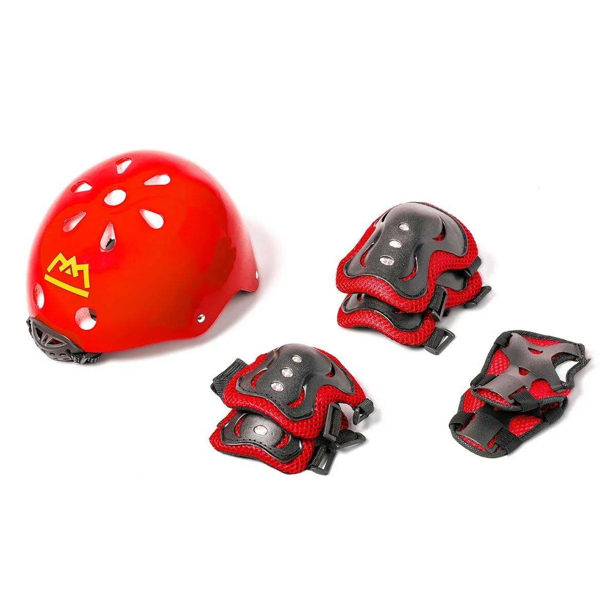 SET DE PROTECTION pour enfant avec casque ATLAS Rouge