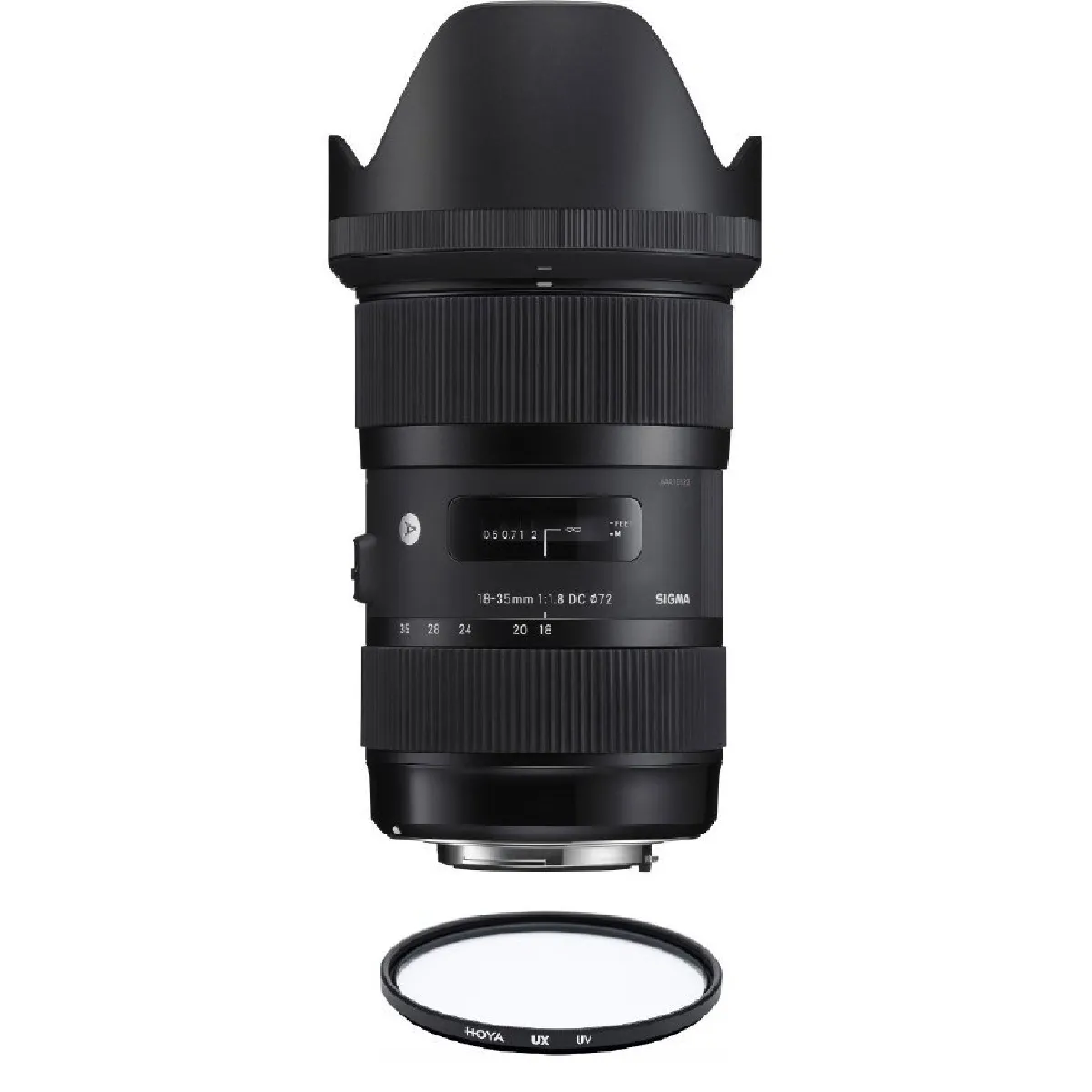 SIGMA 18-35MM F1.8 DC HSM ART - CANON + HOYA UX UV 72mm Filter