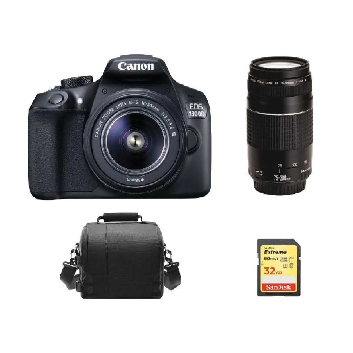 canon-eos-1300d-kit-ef-s-18-55mm-f3-5-5-6-is-iii-ef-75-300mm-f4-5-6-iii-32g-sd-card-camera-bag-0718174970943