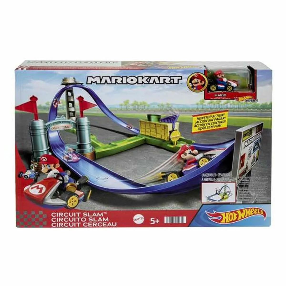 Piste de course Mattel Mario Kart Circuit Slam