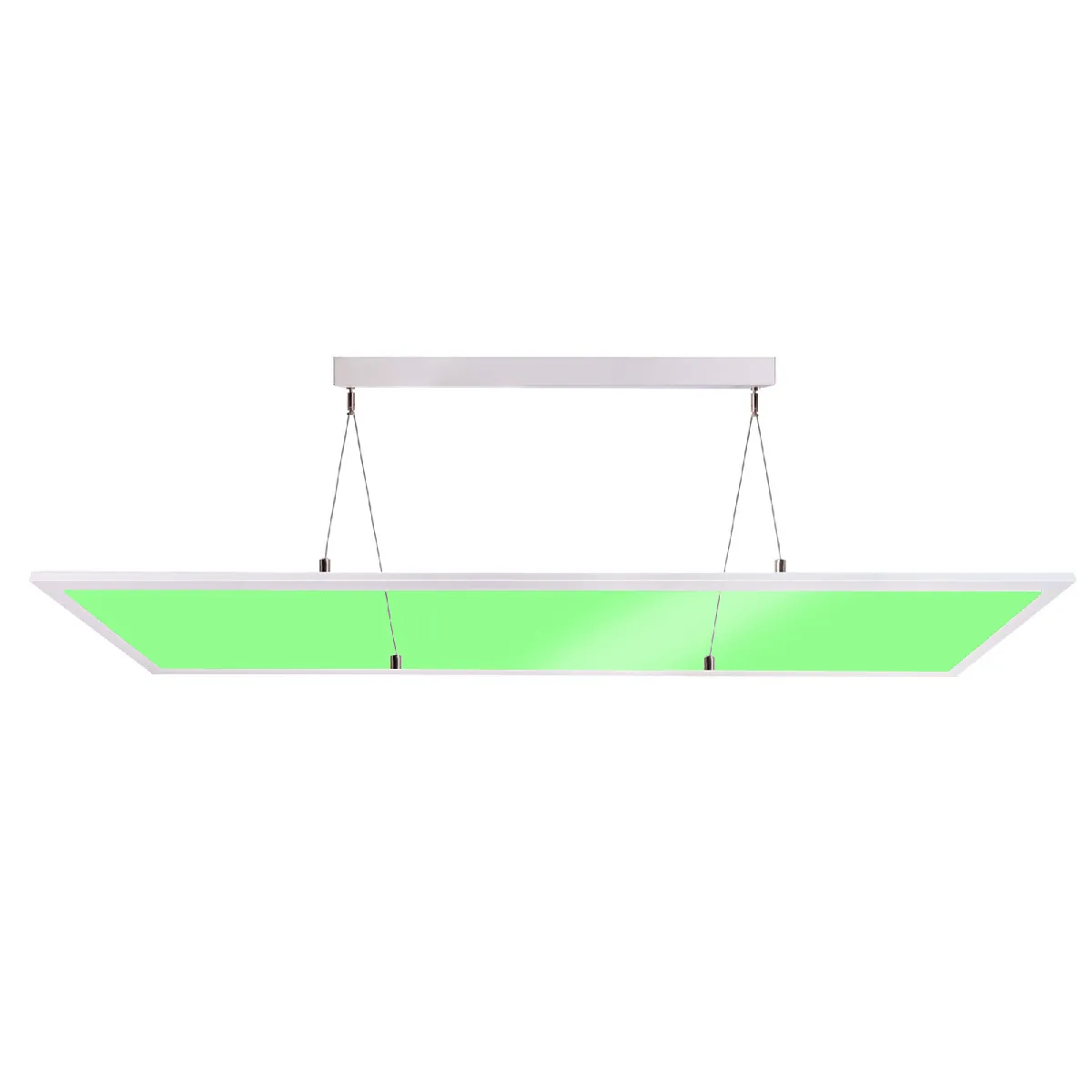 Panneau suspendu rectangulaire à LED 63W 24V suspension colorée RGB 4000K dimmable dual-emission shop 120x30cm BLANC