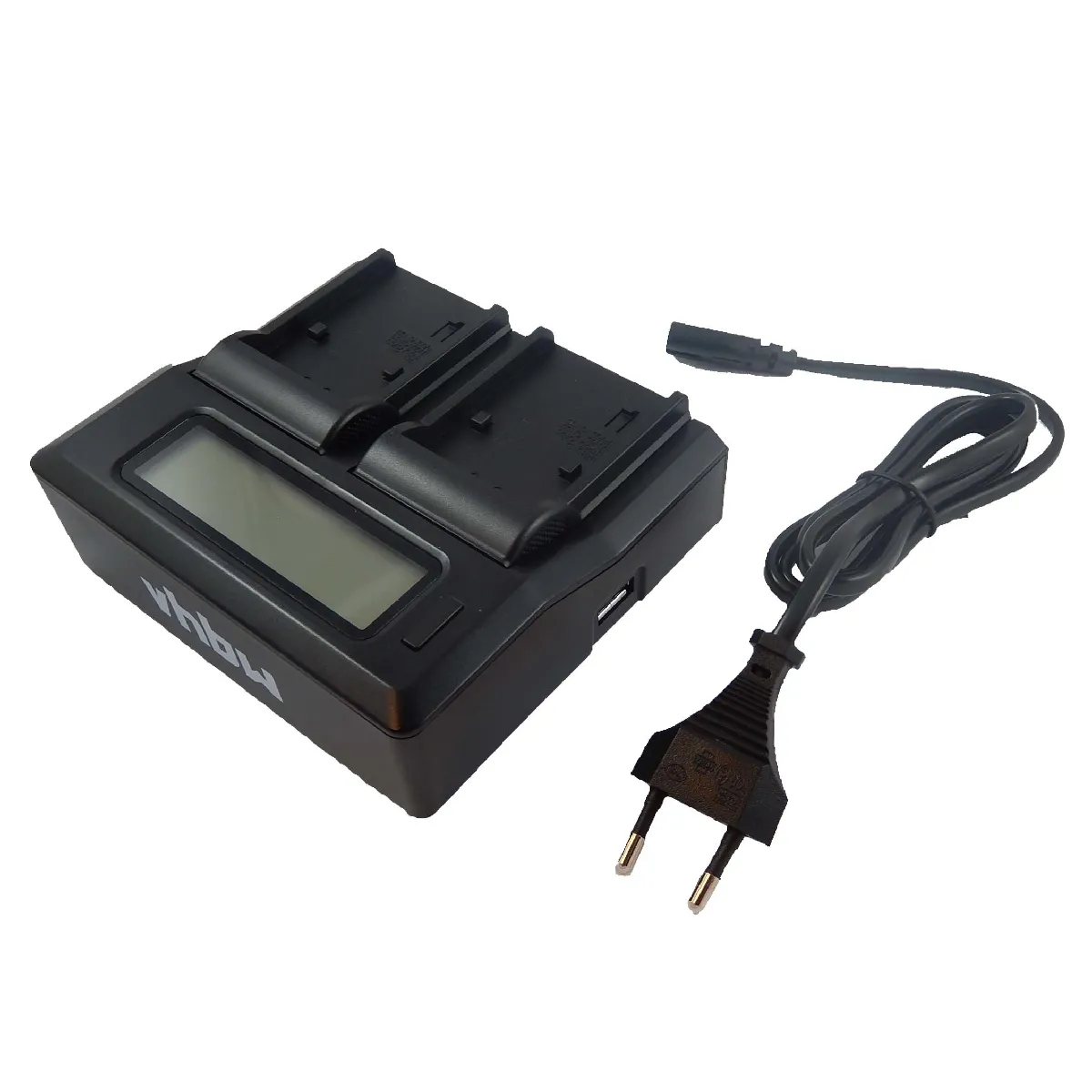 vhbw 220V double bloc alimentation chargeur USB pour caméscopes Panasonic AG-AC8, AG-AC8EJ, AJ-PX270, AJ-PX270EJ, HC-X1000