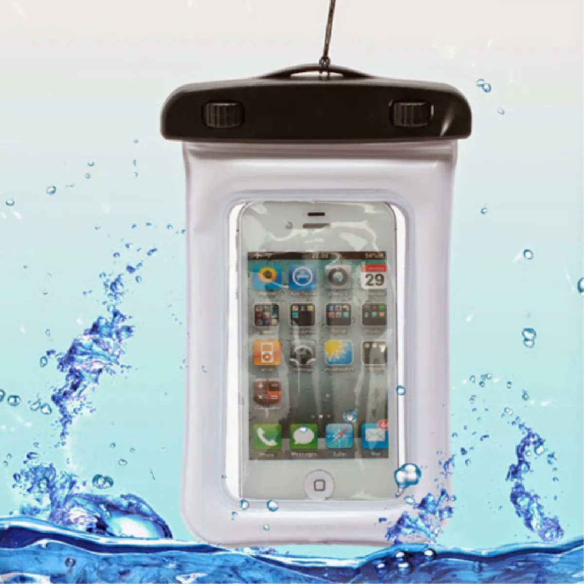 Housse etui pochette etanche waterproof pour Apple iPhone 5C - BLANC