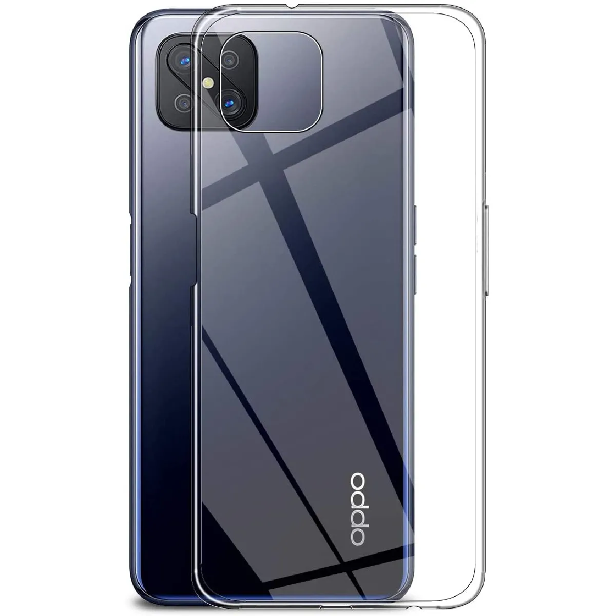 Coque Silicone Transparente Pour Oppo Reno 4 Z 5G Little Boutik®