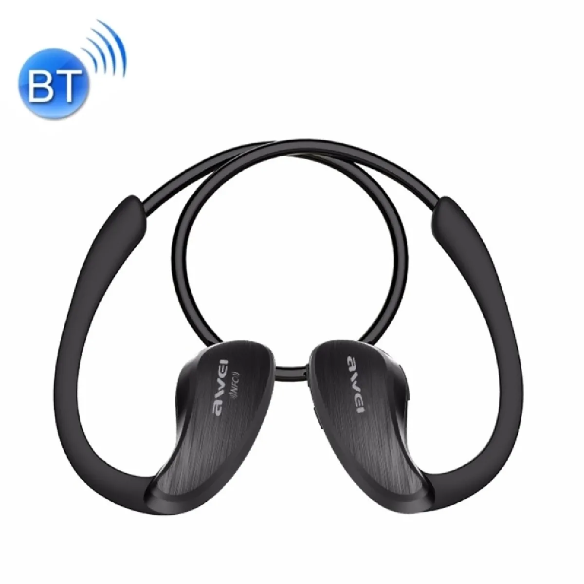 Ecouteur Bluetooth pour iPhone sans fil Sport écouteurs stéréo avec micro support Handfree Appel et la fonction NFC Samsung HTC Sony Smartphones Noir