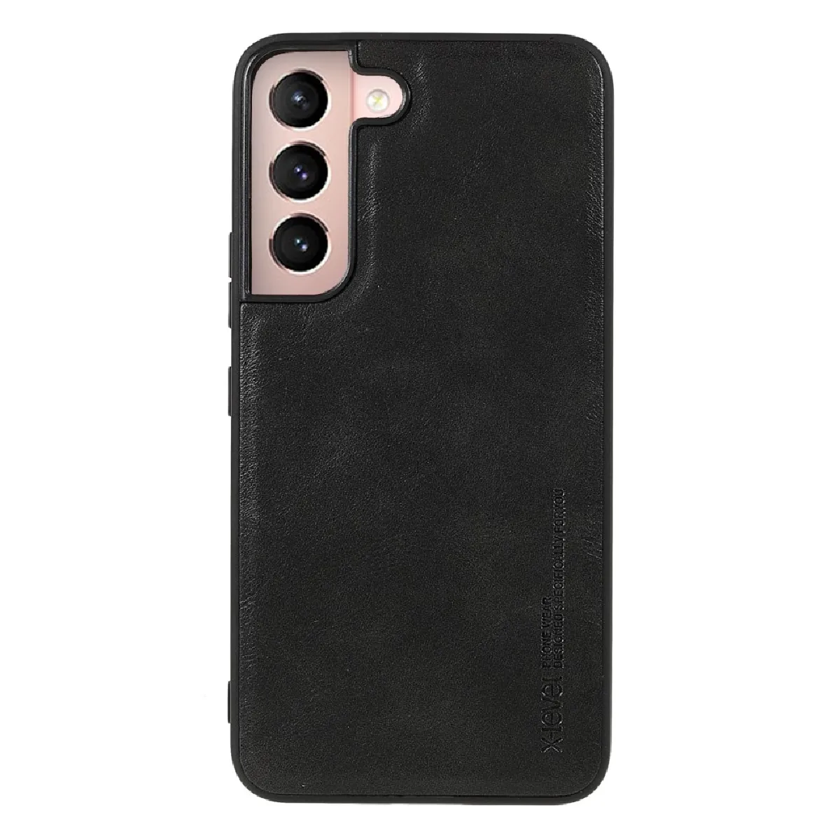 Coque en TPU + PU X-LEVEL style vintage, anti-poussière, antichoc noir pour votre Samsung Galaxy S22 5G