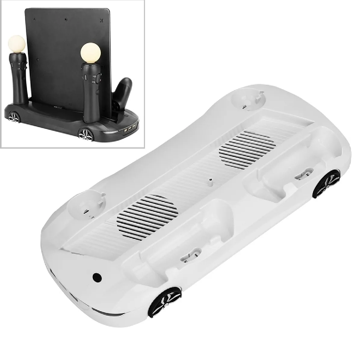 Support hôte multi-fonction dissipant la chaleur pour PS4 Pro / Slim blanc