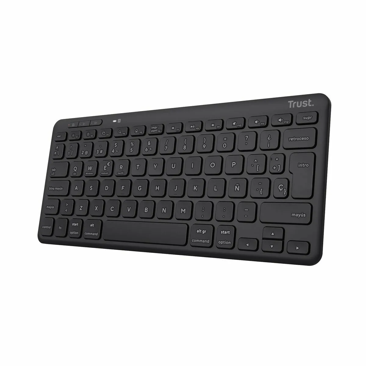 Clavier sans fil Trust 25059 Espagnol Qwerty Noir