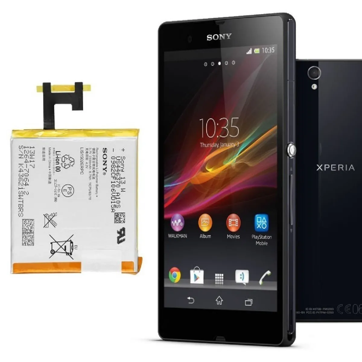 Sony Xperia Z Akku LIS1502ERPC, Bulk L36h C6602 , US446370