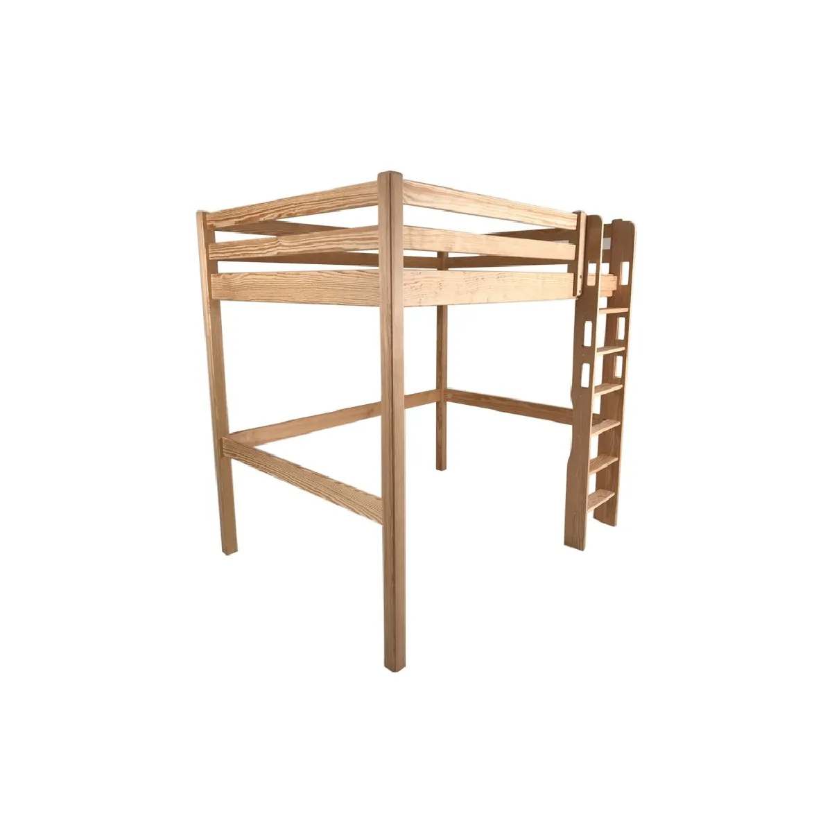 lit mezzanine couchage en 120 aneto - bois naturel