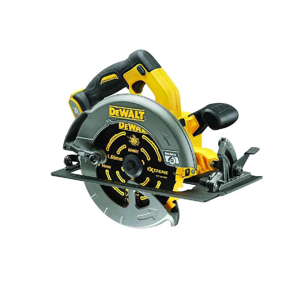 DeWalt DCS 575 N Scie circulaire manuelle sans fil 54 V FlexVolt 190 mm Brushless Solo - sans batterie, sans chargeur