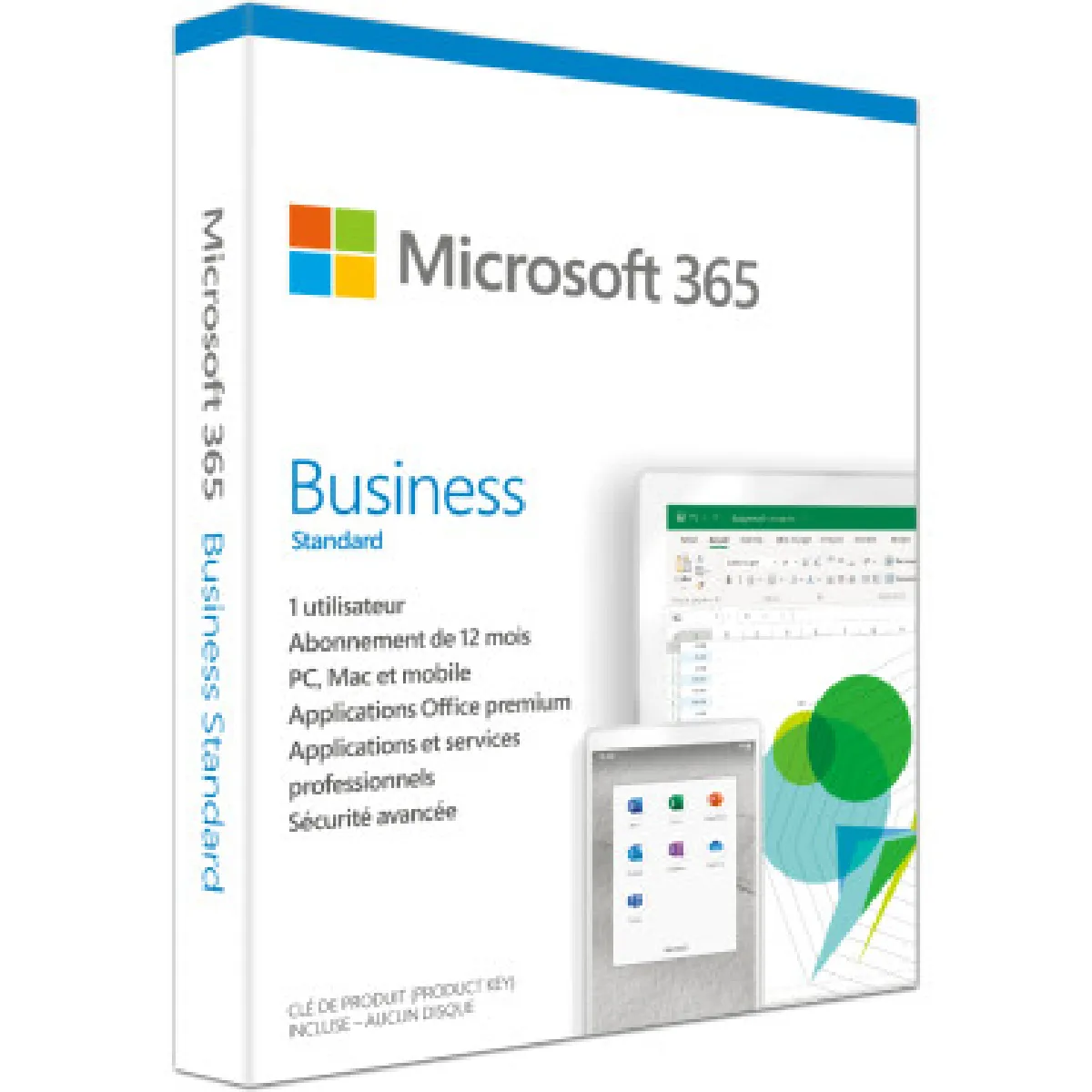 Microsoft 365 Business Standard (Anciennement Office 365 Business Premium) - Licence 1 an - 1 utilisateur - A télécharger