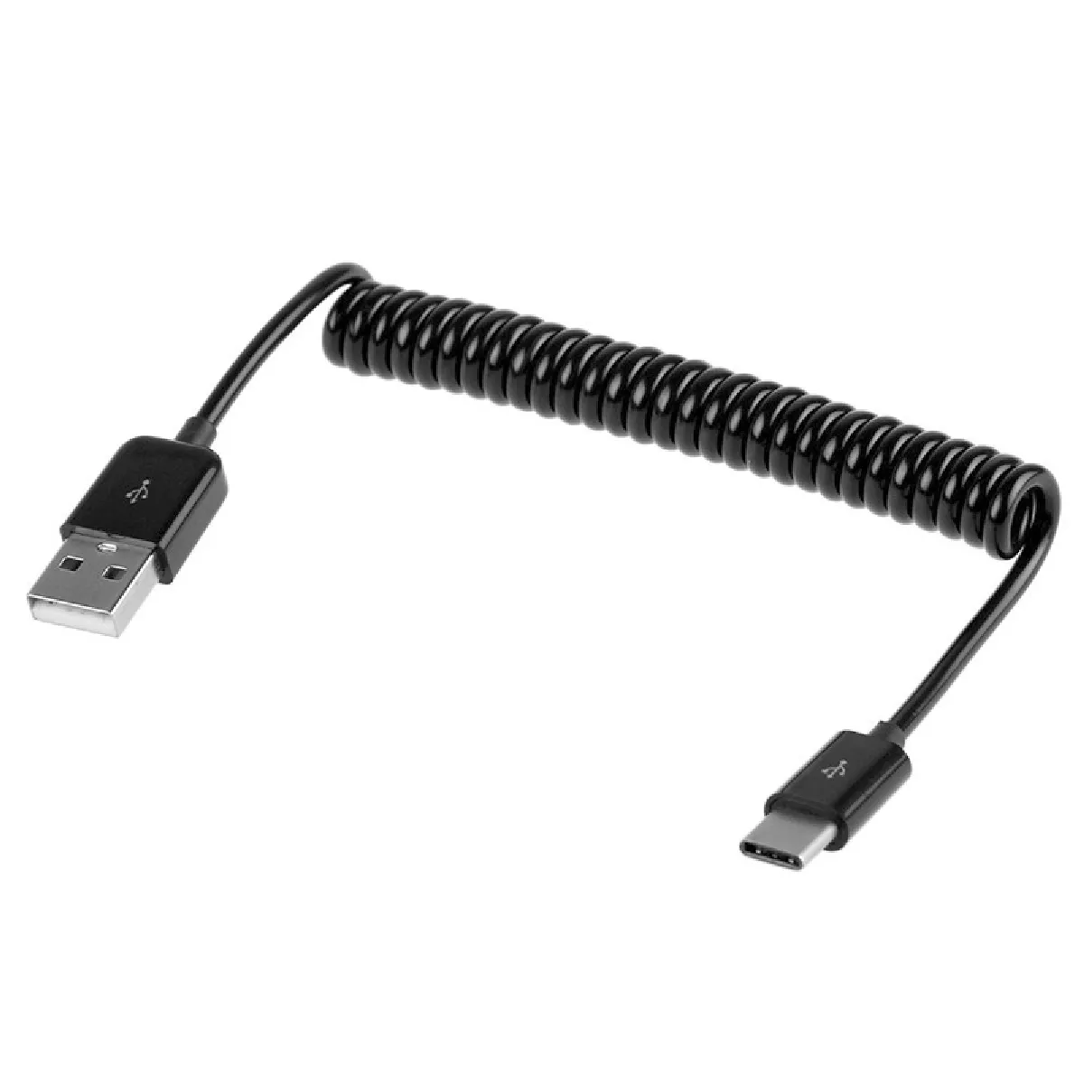 Câble noir pour Samsung Galaxy S8 & S8 + / LG G6 / Huawei P10 & P10 Plus / Xiaomi Mi6 & Max 2 et autres Smartphones USB 2.0 à USB 3.0 Type C rétractable de charge / données