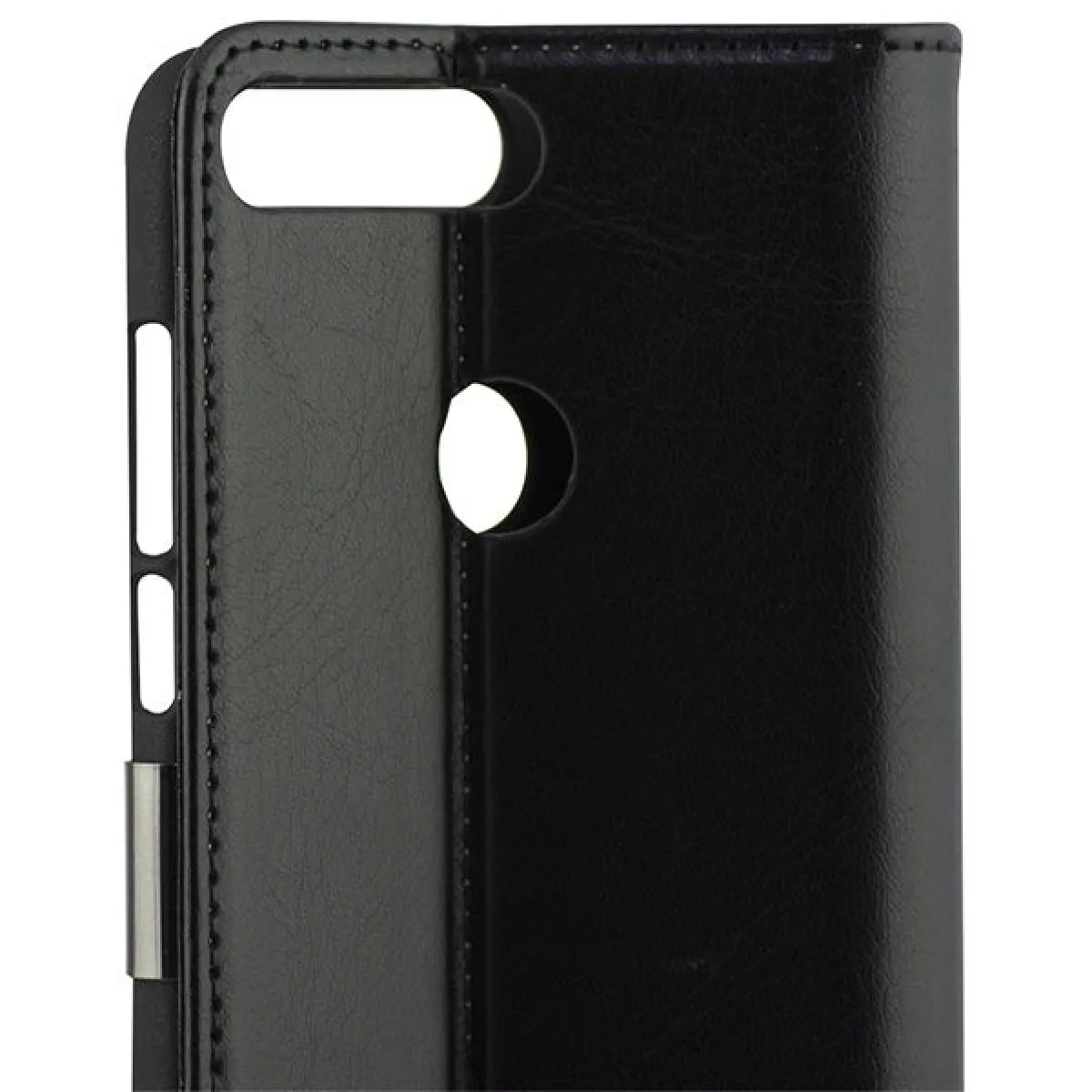 Housse Folio pour Mobile Huawei Y7 2018 Noir