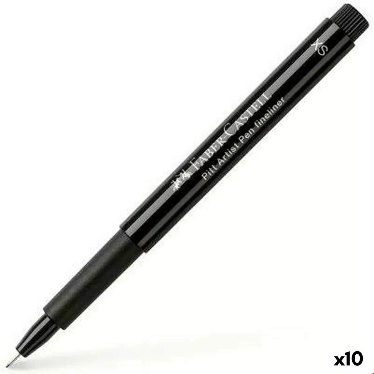 Marqueur permanent Faber-Castell Pitt Artist Marqueur permanent Noir 10 Unités