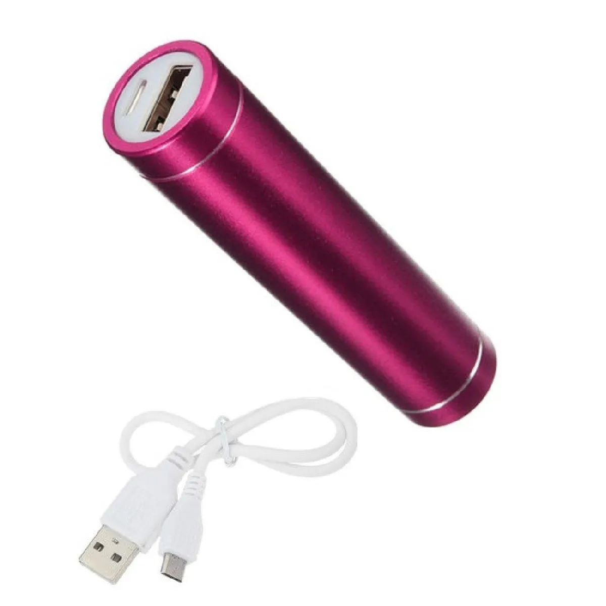 Batterie Chargeur Externe pour SAMSUNG Galaxy A71 Power Bank 2600mAh avec Cable USB/Mirco USB Secours Telephone (ROSE)