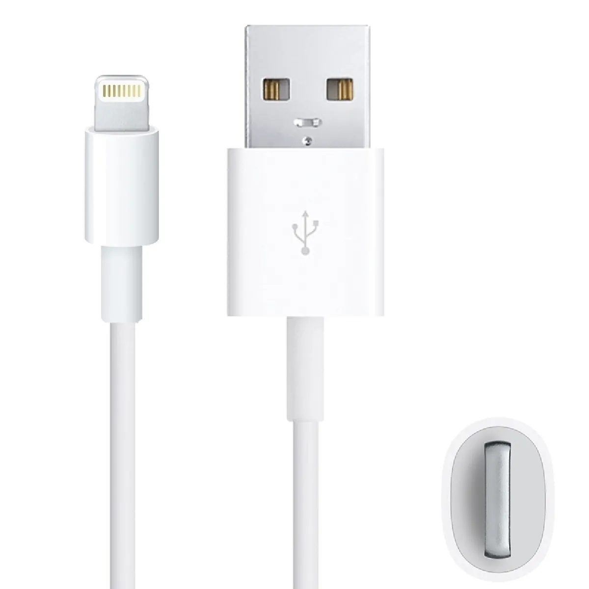 Câble blanc pour iPhone 7 et 7 Plus, 6 6 Plus, 5 5S 5C, iPad Air, mini, mini 2 Retina Données USB Sync & de charge, Compatible avec iOS 9.3 iOS 10.3, Longueur: 1m,