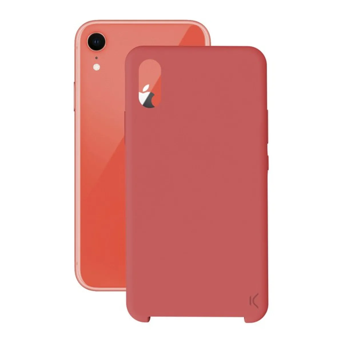 Protection pour téléphone portable Iphone Xr KSIX Soft Rouge