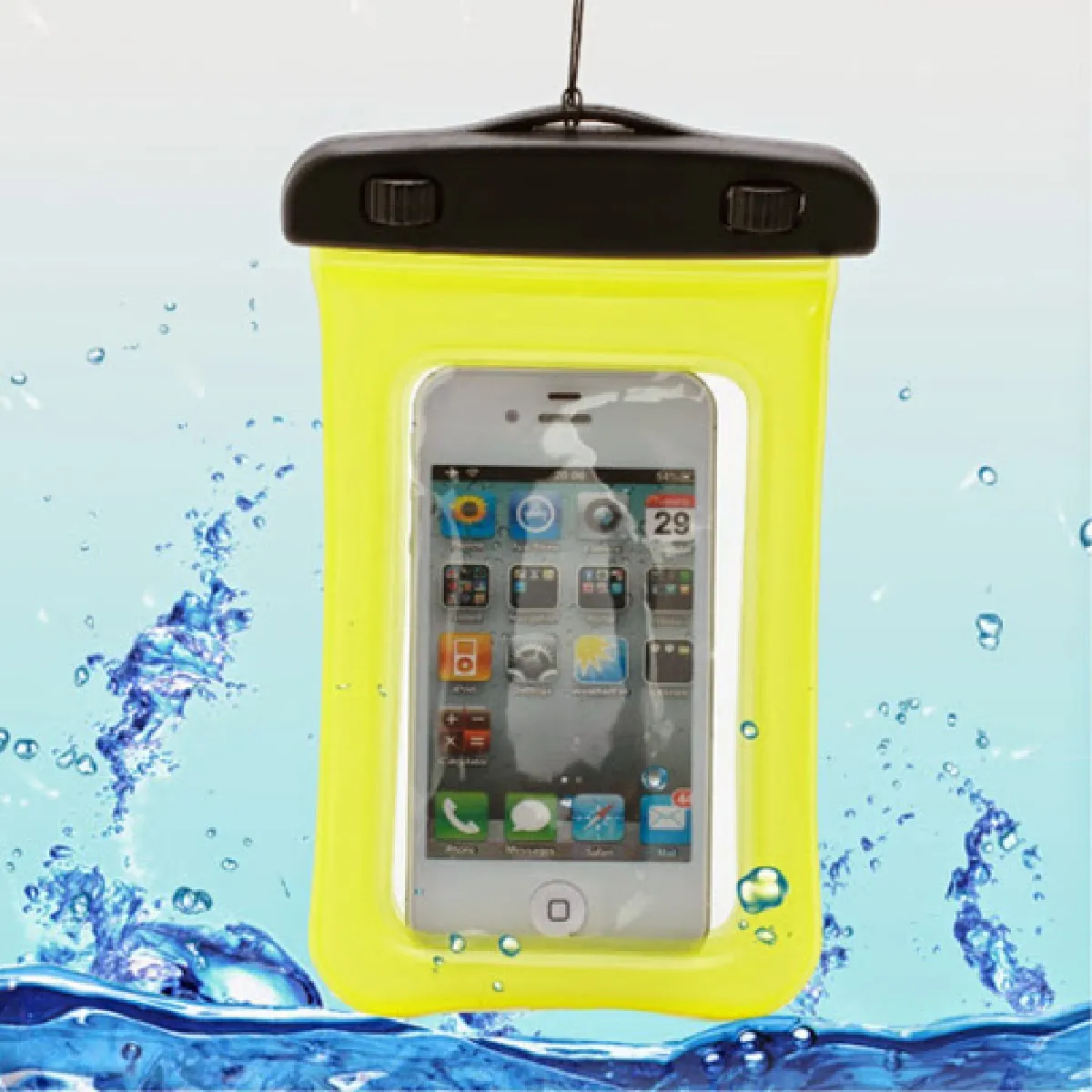 Housse etui pochette etanche waterproof pour Blackberry Z10 - JAUNE