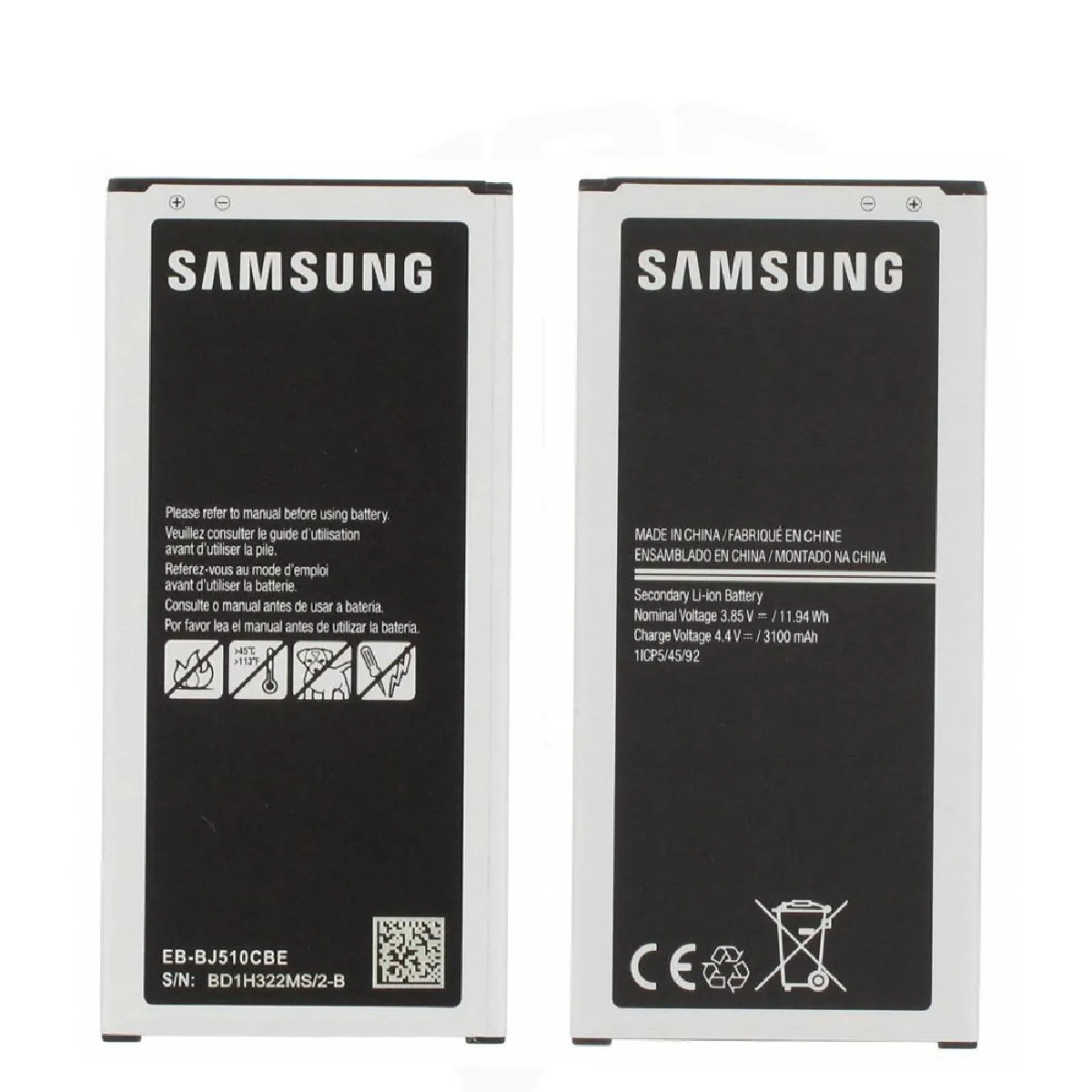 Batterie 3100mAh 3.85V 11.94Wh Pour Samsung Galaxy J5 2016 J510