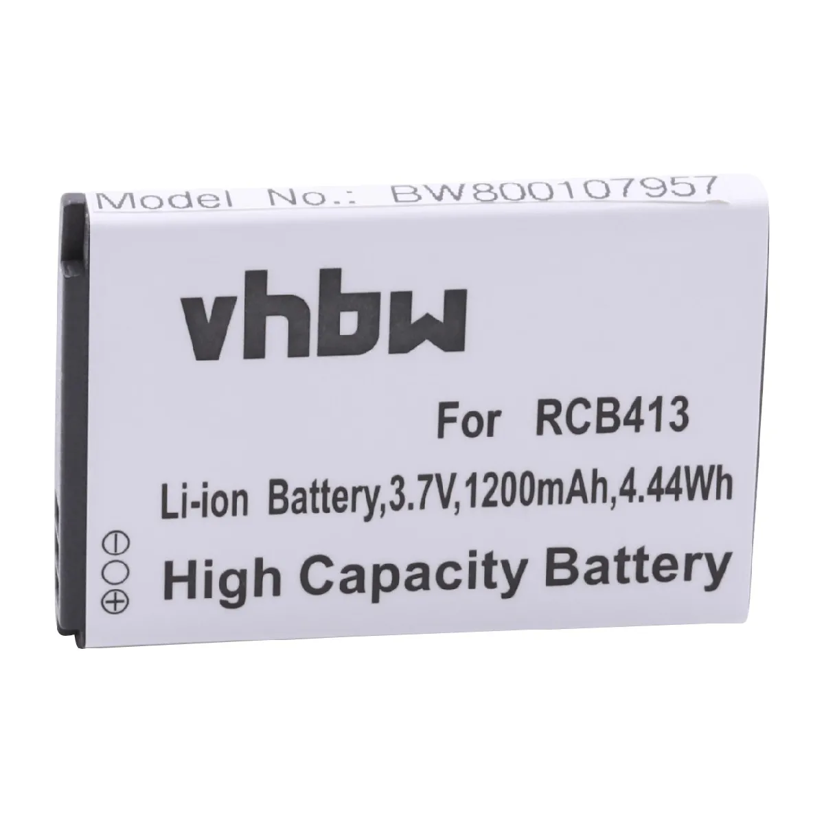 Batterie Li-ion vhbw 1200mAh (3.7V) pour téléphone portable Smartphone Doro Primo 413. Remplace: RCB413.