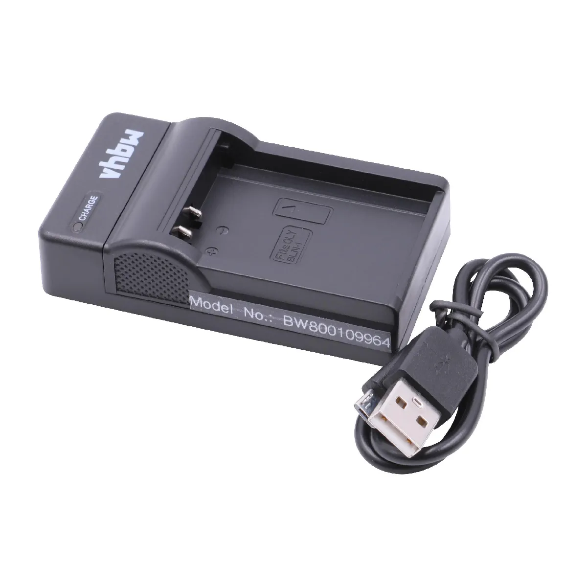 vhbw chargeur Micro USB avec câble pour appareil photo Olympus E-m1, E-m5, E-p5, Em5, Om-d, Omd, Ps-bln1.