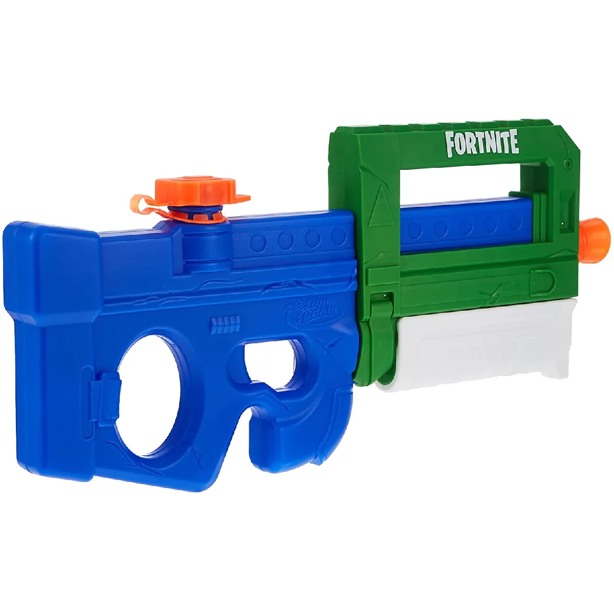 pistolet a eau Super Soaker Fortnite Compact SMG vert bleu