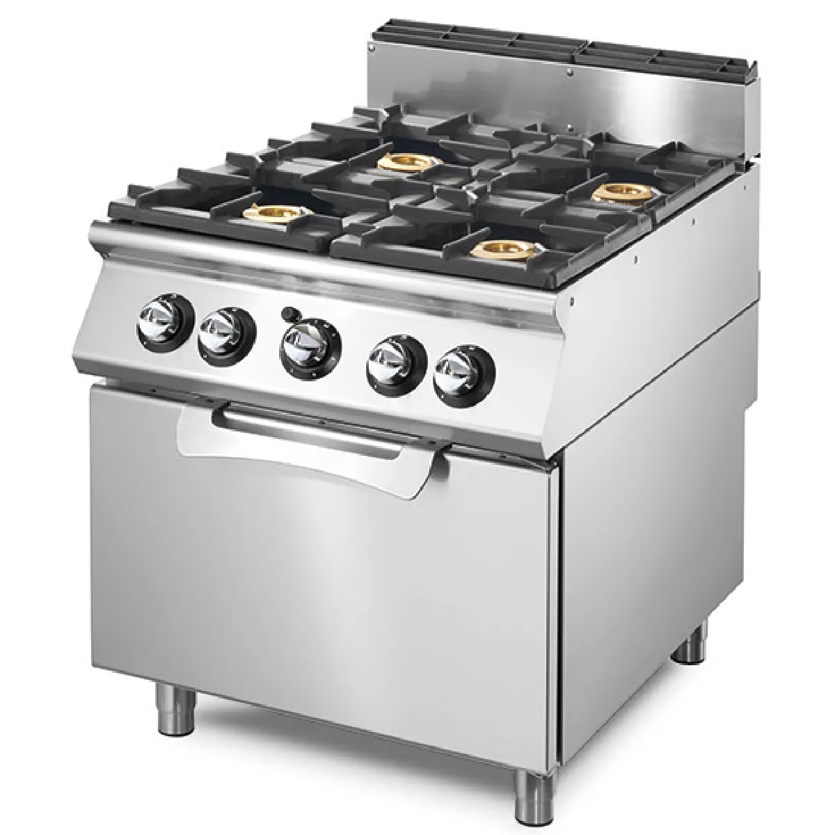 Cuisinière gaz sur four électrique statique GN 2/1, 4 brûleurs- Virtus - VS9080CFGE